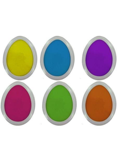 Easter egg stamp pads, set of 6 (Available in a pack of 24)