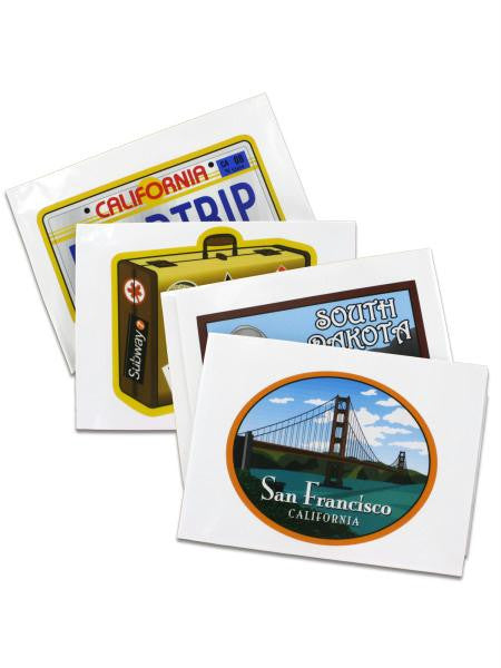 Vacation Window Clings (Available in a pack of 12)