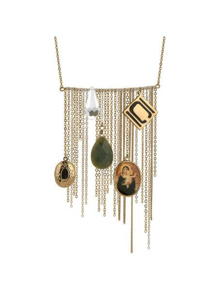 Nikki Chu Gold Tone Opera Length Tassle Necklace (Available in a pack of 1)