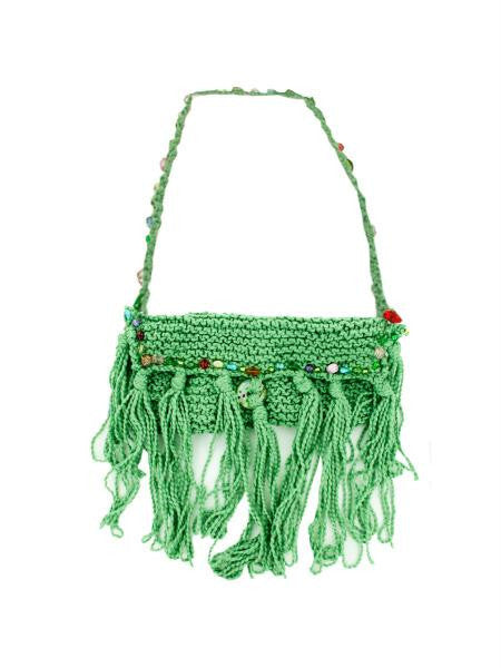 Hand Knit Bag with Colored Bead Lining (Available in a pack of 1)