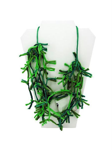 Green Knotted Necklace (Available in a pack of 4)