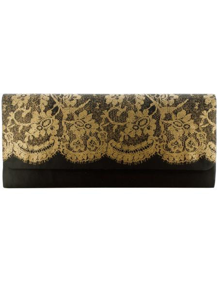 Ladies Clutch Bag with Lace Print (Available in a pack of 24)