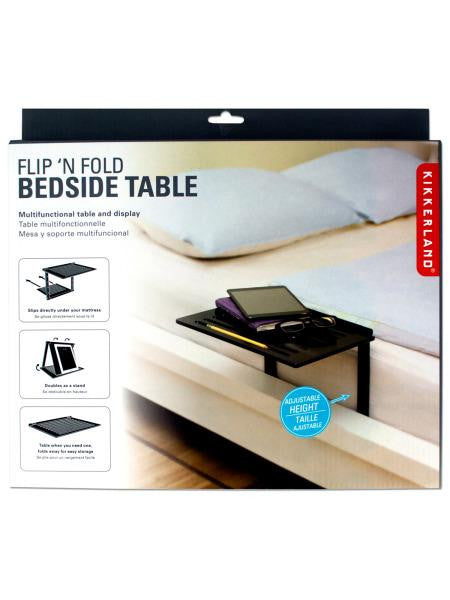 Flip &#039;N Fold Multi-Functional Bedside Table &amp; Display (Available in a pack of 1)