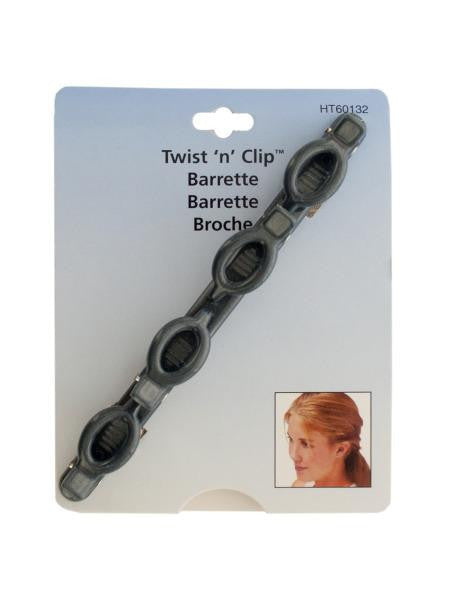 Twist &#039;n&#039; Clip Barrette (Available in a pack of 24)