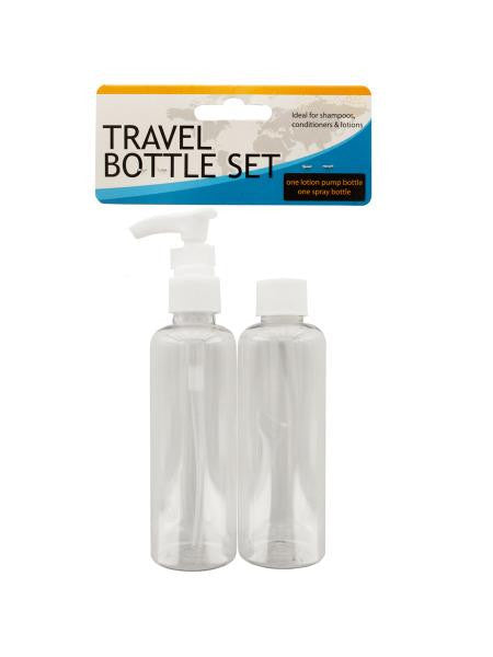 Travel Twist Top &amp; Lotion Pump Bottle Set (Available in a pack of 12)