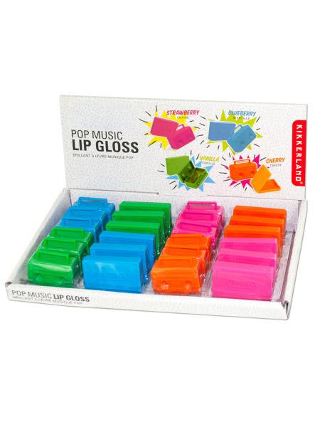 Pop Music Lip Gloss Countertop Display (Available in a pack of 24)