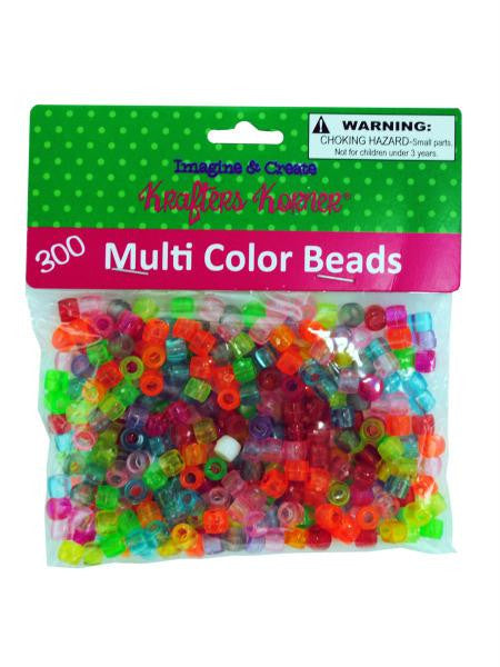 Multi-Color Crafting Pony Beads (Available in a pack of 24)