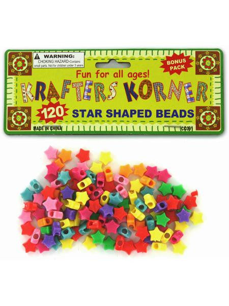 Star Shaped Crafting Beads (Available in a pack of 24)