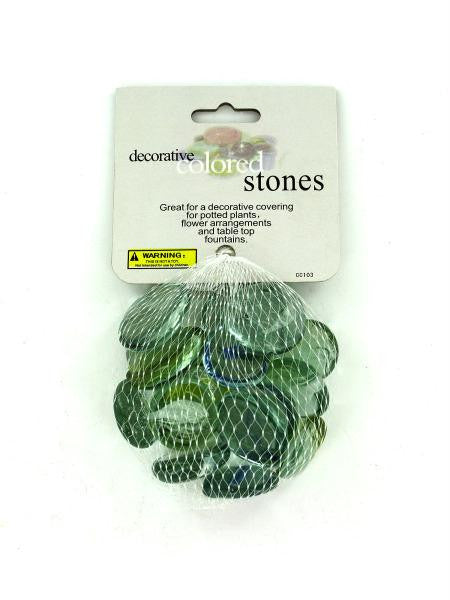 Colored Glass Stones (Available in a pack of 12)