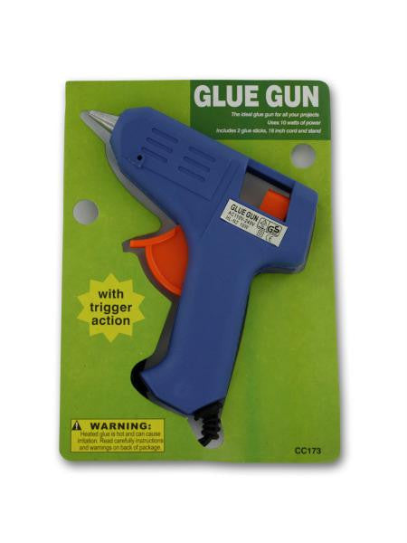 Trigger Action Hot Glue Gun With Glue Sticks (Available in a pack of 24)