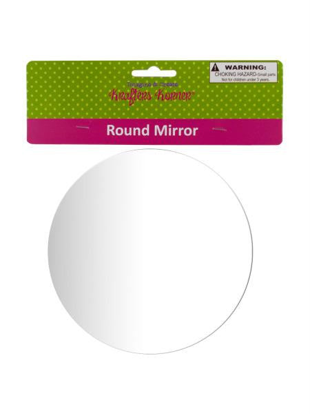 Round Craft Mirror (Available in a pack of 24)