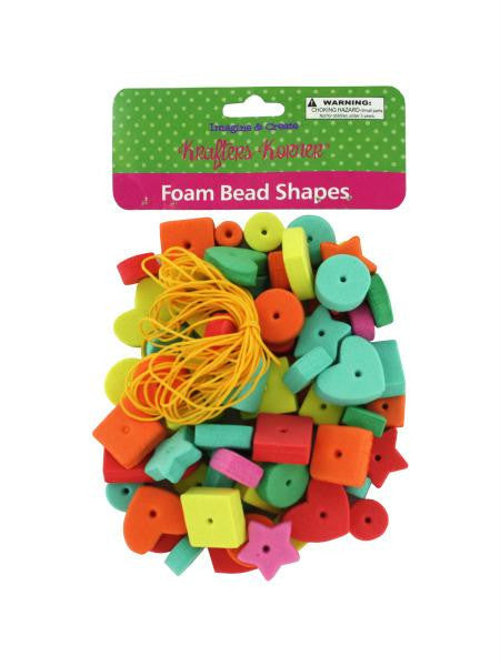 Foam Craft Beads (Available in a pack of 24)