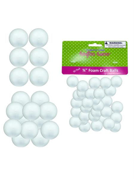 Small Foam Craft Balls (Available in a pack of 12)