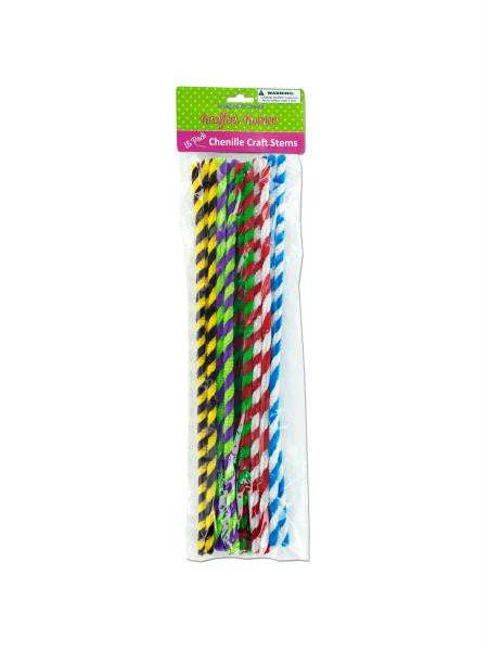 Chenille Craft Stems (Available in a pack of 12)