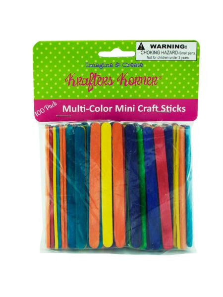 Multi-Color Mini Craft Sticks (Available in a pack of 25)