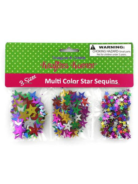 Star-Shaped Craft Sequins (Available in a pack of 24)