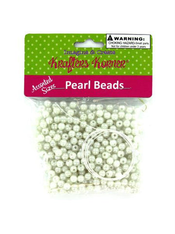 Plastic Craft Pearl Beads (Available in a pack of 36)