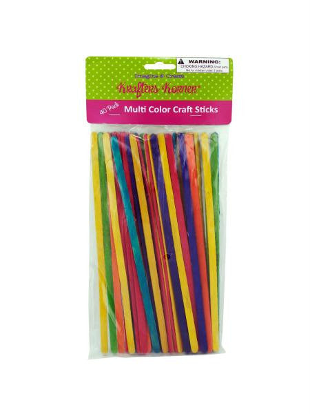 Colored Craft Sticks (Available in a pack of 12)