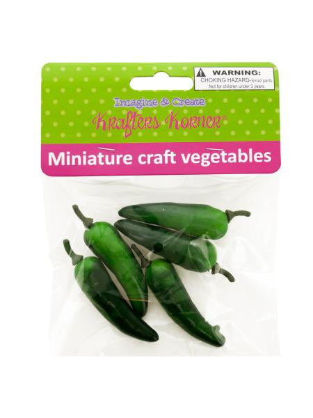 Miniature Craft Vegetables (Available in a pack of 12)