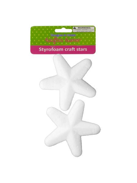 Styrofoam Craft Stars (Available in a pack of 12)