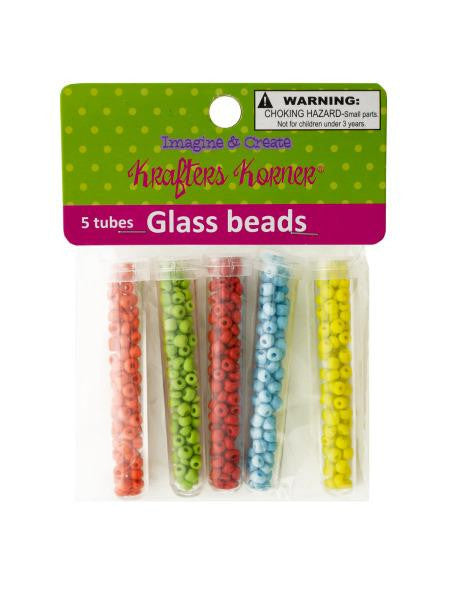 Multi-Color Glass Beads in Tubes (Available in a pack of 12)