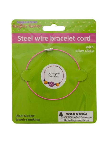 Steel Wire Craft Bracelet (Available in a pack of 12)