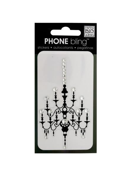 Chandelier Phone Bling Removable Sticker (Available in a pack of 24)