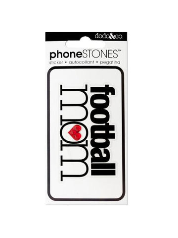 Football Mom Phone Stones Sticker (Available in a pack of 24)