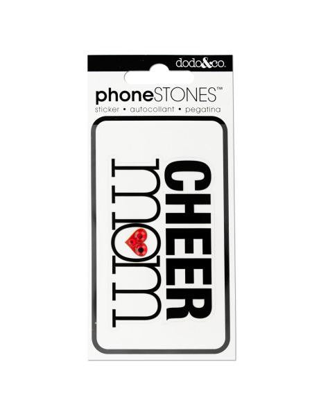 Cheer Mom Phone Stones Sticker (Available in a pack of 24)