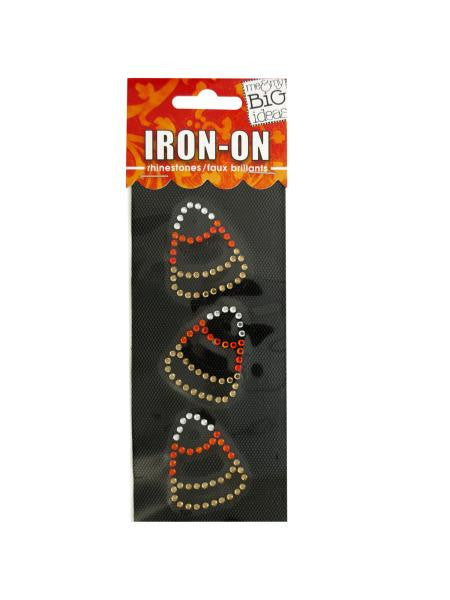 Candy Corn Rhinestone Iron-On Transfer (Available in a pack of 24)