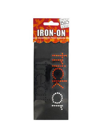 &#039;Trick or Treat&#039; Rhinestone Iron-On Transfer (Available in a pack of 24)