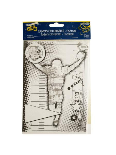 Football Canvas Colorable (Available in a pack of 24)