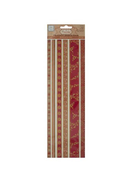 Reds Decorative Fabric Borders Stickers (Available in a pack of 30)