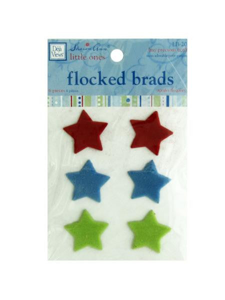 My Precious Boy Flocked Star Brads (Available in a pack of 24)