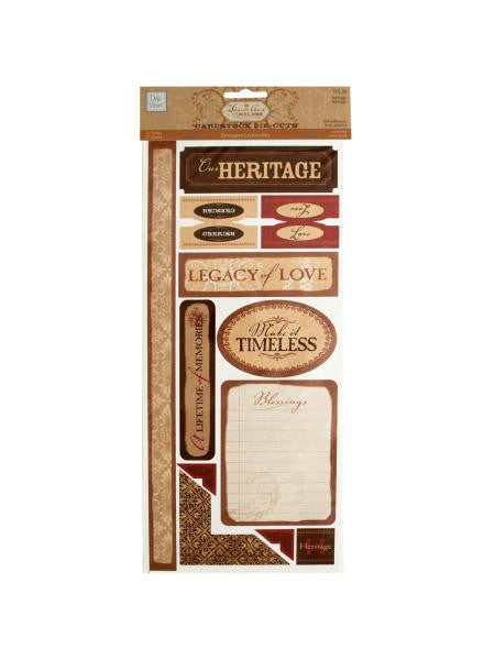 Heritage Self-Adhesive Cardstock Die-Cuts (Available in a pack of 24)