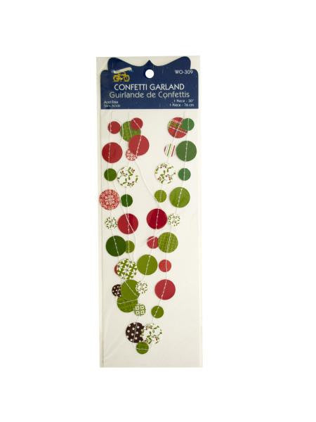 Christmas Confetti Craft Garland (Available in a pack of 24)