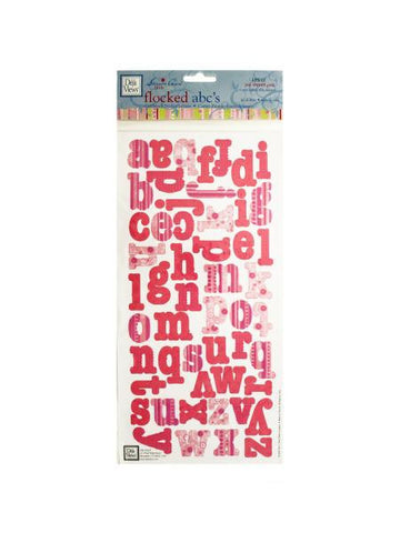 My Sweet Girl Flocked ABCs Cardstock Sticker Letters (Available in a pack of 30)