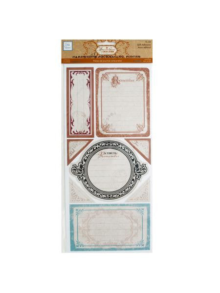 Timeless Self-Adhesive Cardstock Journaling Pieces (Available in a pack of 24)