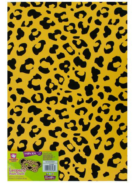 Leopard Print Foam Sheet (Available in a pack of 36)