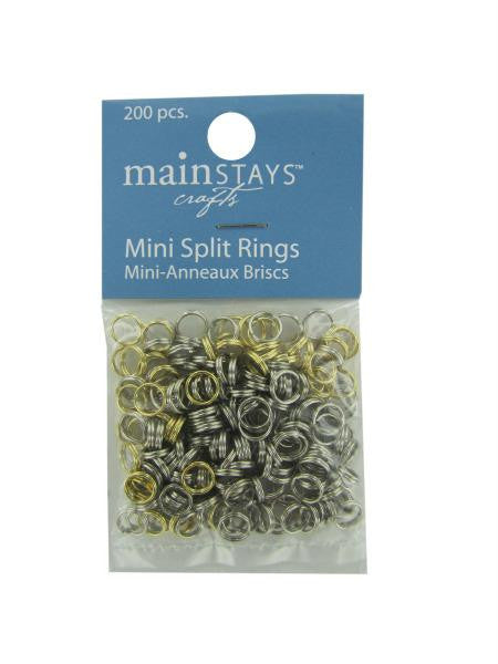 Mini Split Rings Assortment (Available in a pack of 12)