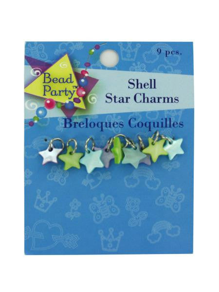 Pastel Shell Star Charms (Available in a pack of 24)