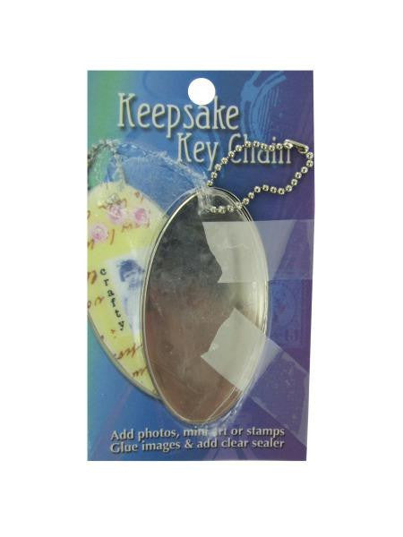 Keepsake oval key chain (Available in a pack of 30)