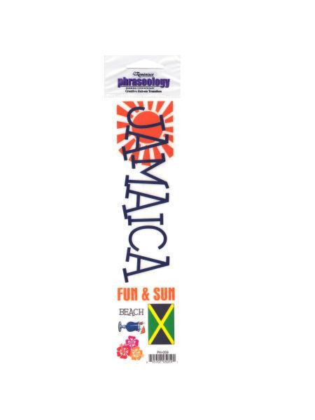 Jamaica Creative Rub-On Transfer (Available in a pack of 24)