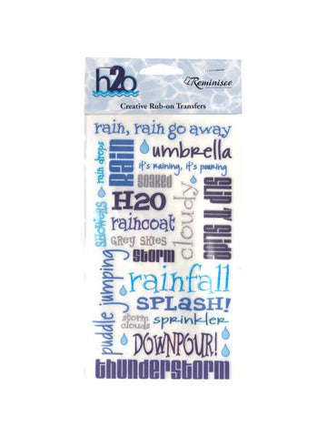 Rain Creative Rub-on Transfers (Available in a pack of 24)