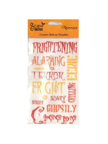 Scare Tactics Color Creative Rub-on Transfers (Available in a pack of 24)