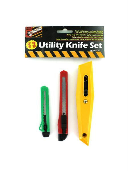 Multi-Purpose Utility Knife Set (Available in a pack of 24)