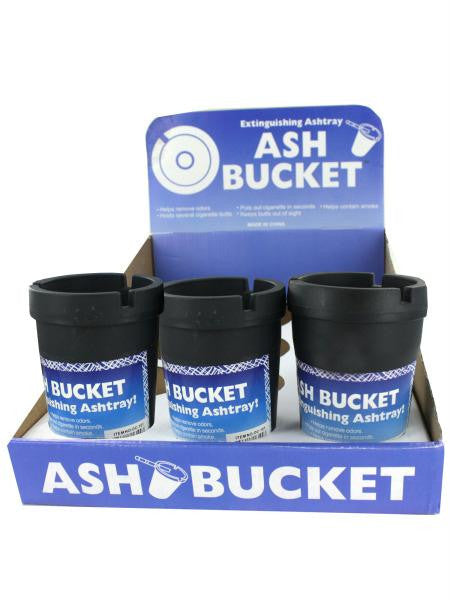 Extinguishing Ashtray Ash Bucket Counter Top Display (Available in a pack of 12)