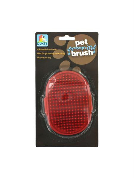 Pet Grooming Brush with Adjustable Hand Strap (Available in a pack of 24)