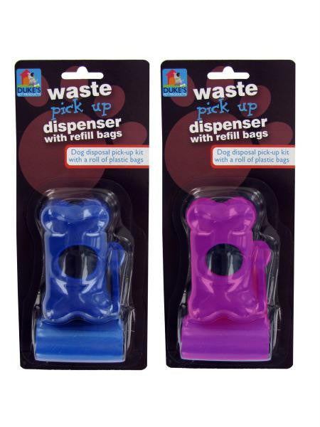 Dog Waste Bag Dispenser with Refill Bags (Available in a pack of 24)