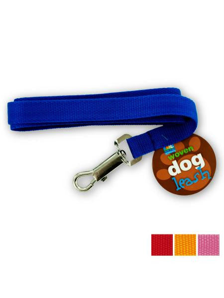 Woven Nylon Dog Leash (Available in a pack of 24)